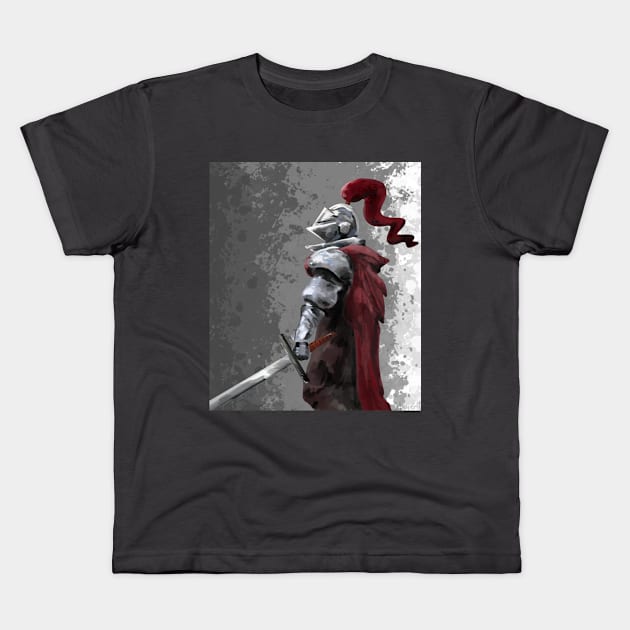 Knight in Shining Armor Kids T-Shirt by Slayer Threads